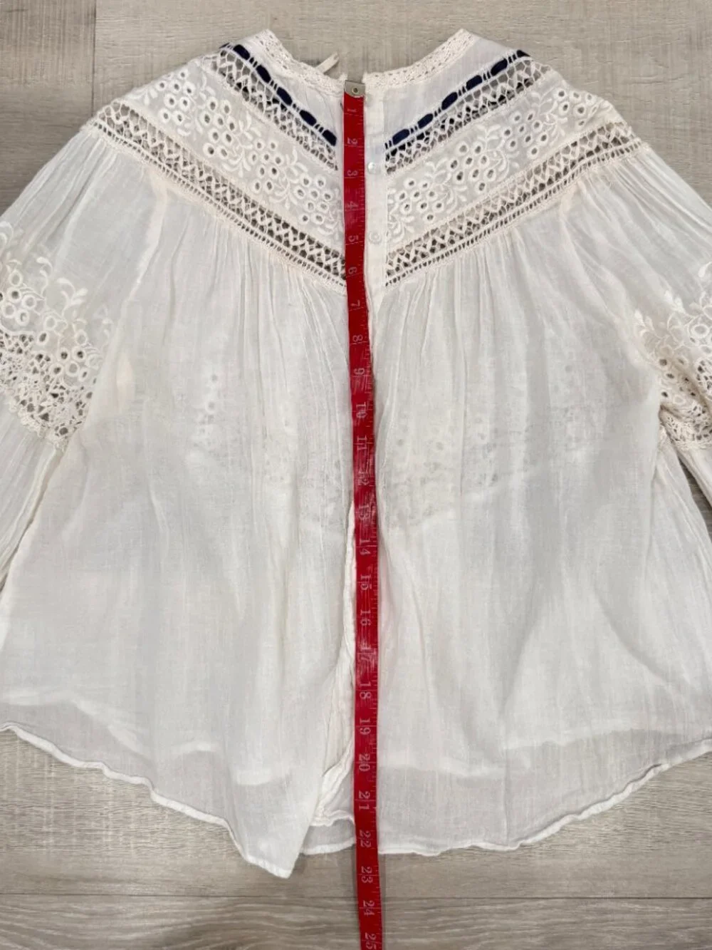 Free People Abigail Victorian Cotton Top